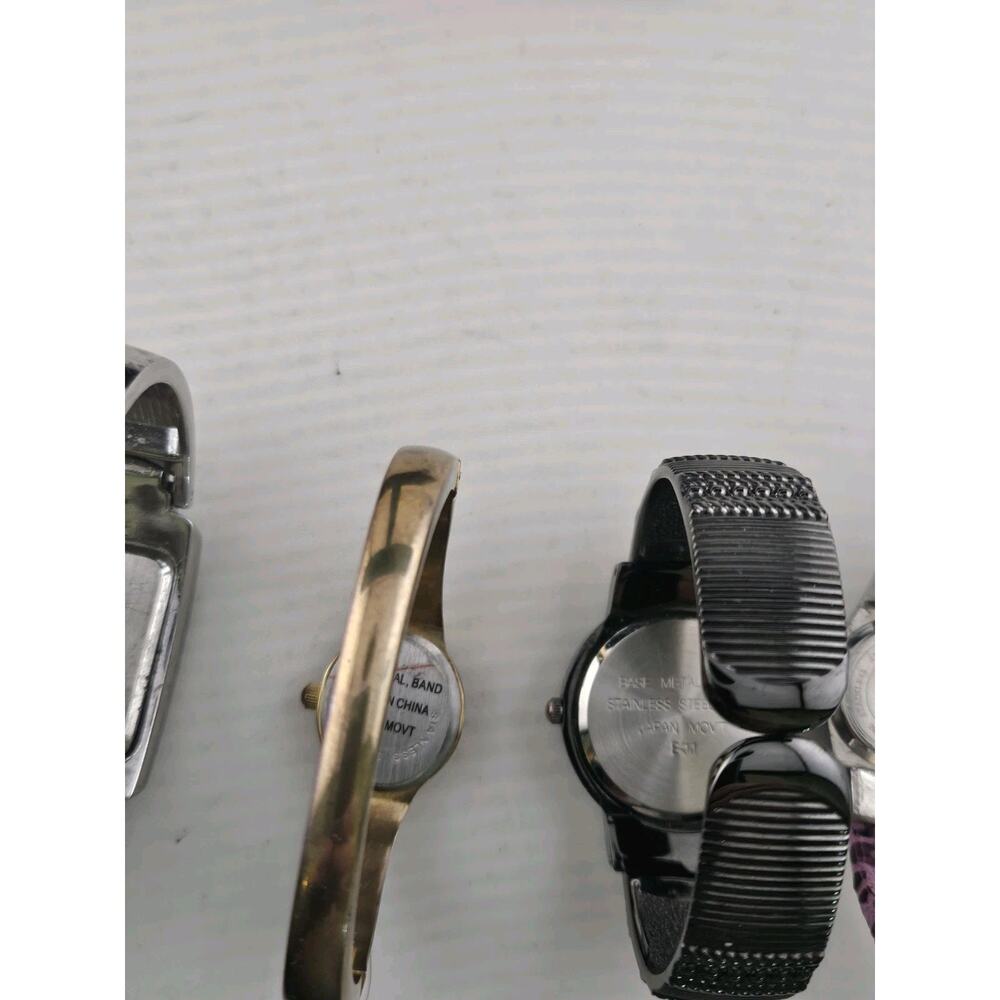 Lot Of 8 Assorted Nice Ladies Cuff Bangle Watches Not Tested As Is - Picture 4 of 10